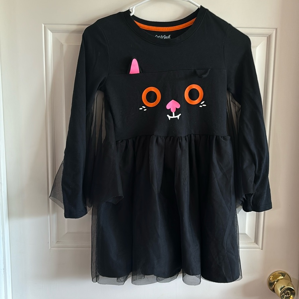 Cat & Jack Black Bat Dress with Wings 8